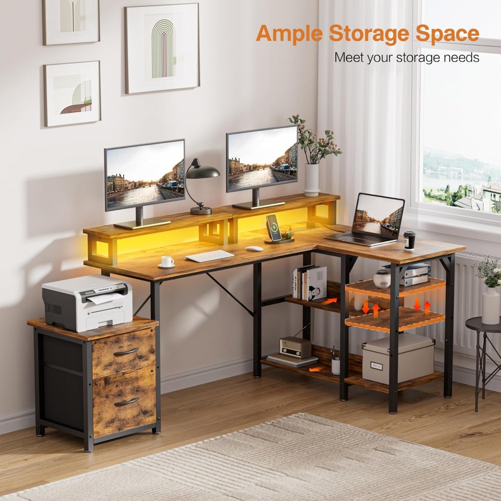 โต๊ะทำงานพร้อมลิ้นชักเก็บเอกสา - Desk Setup Or Set Up บทวิจารณ์และราคา