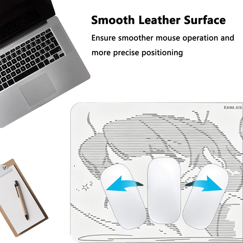 แผ่นรองเมาส์หนังลายการ์ตูนอนิเ - Desk Setup Cute บทวิจารณ์และราคา