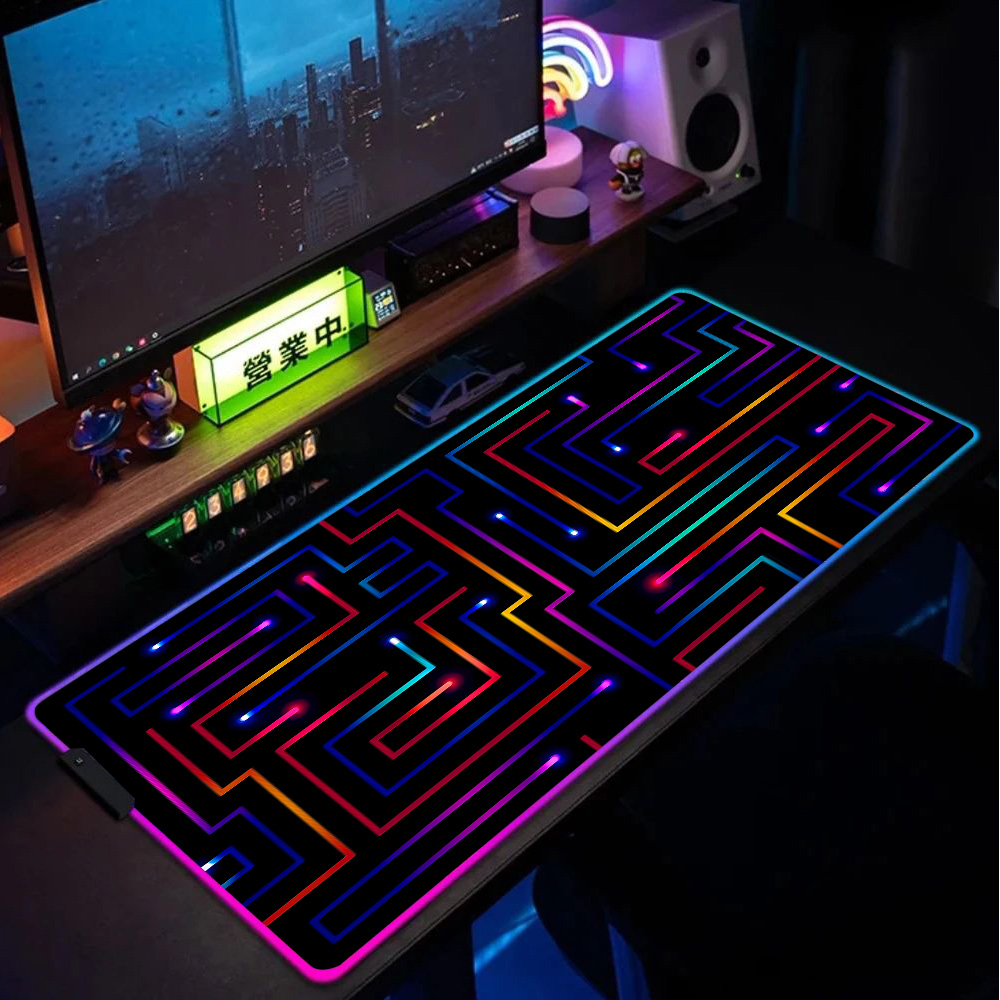 แผ่นรองเมาส์ Xxl 900x400 ลายวง - Desk Setup Gaming Pc บทวิจารณ์และราคา